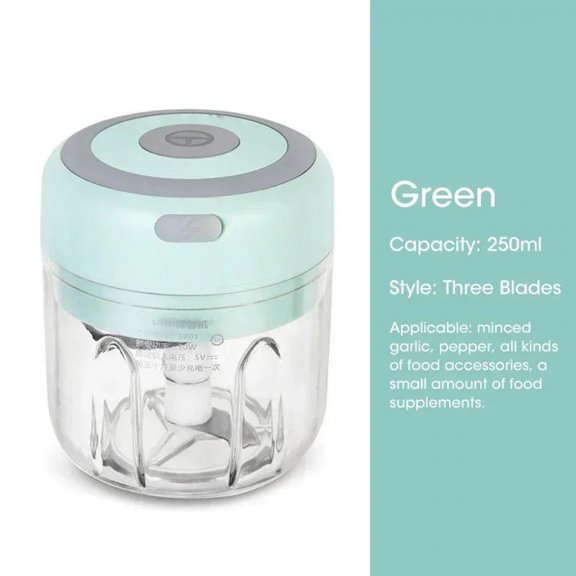Wireless Electric Garlic Masher Machine Meat Grinder Mincer Auxiliary Food Machine 100/250ml Chili Vegetable Crusher Masher