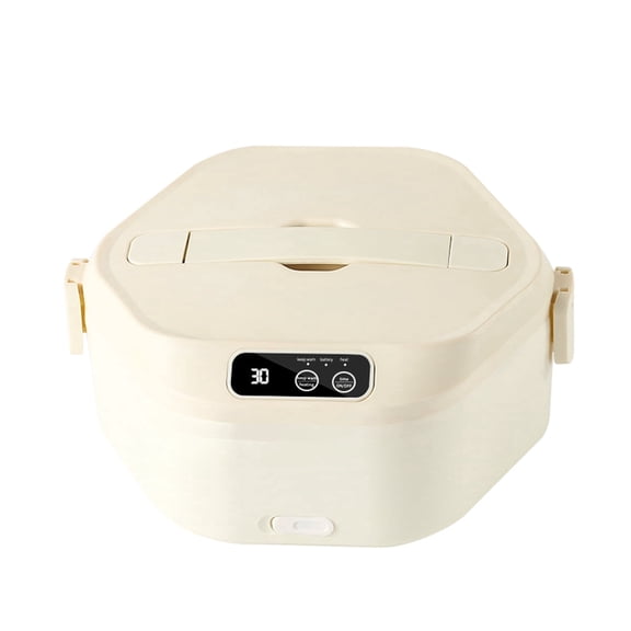 Wireless Electric Lunch Box;No Water Needed for Heat Preservation; 70°C Constant Temperature Heating; 1 L Large Capacity, Three Compartments Design; Quiet and Odor-Free