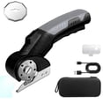 thumbnail image 1 of Wireless Electric Scissors, 4V Rechargeable Cordless With 3000Mah Battery, Rotating Cardboard Cutter With Led Light For Crafts Fabric Paper Cutting, 1 of 2
