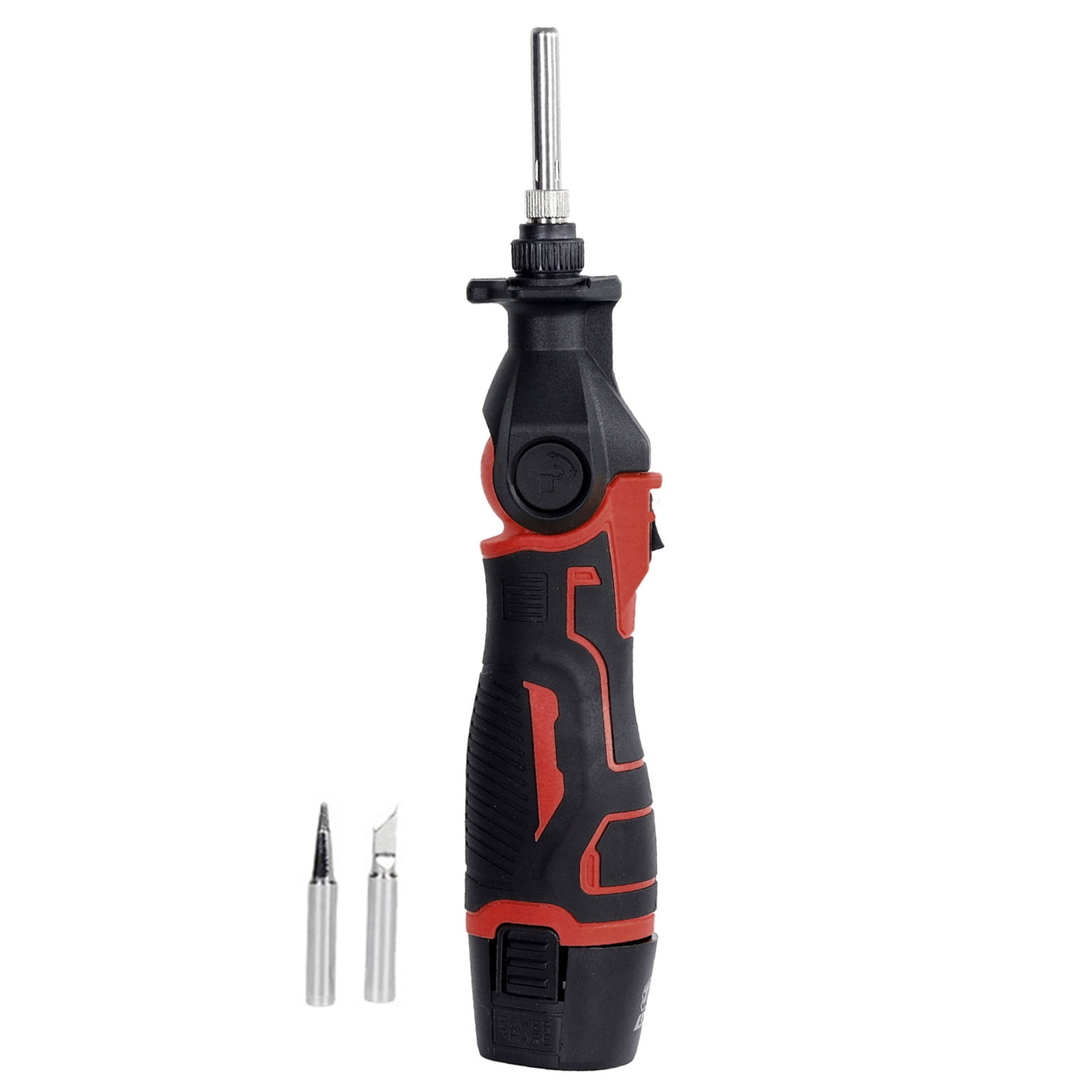 Wireless Electric Soldering Iron with Two Tips 30W 400℃ Cordless Design Adjustable 0-90Degrees Angles Fast Heat