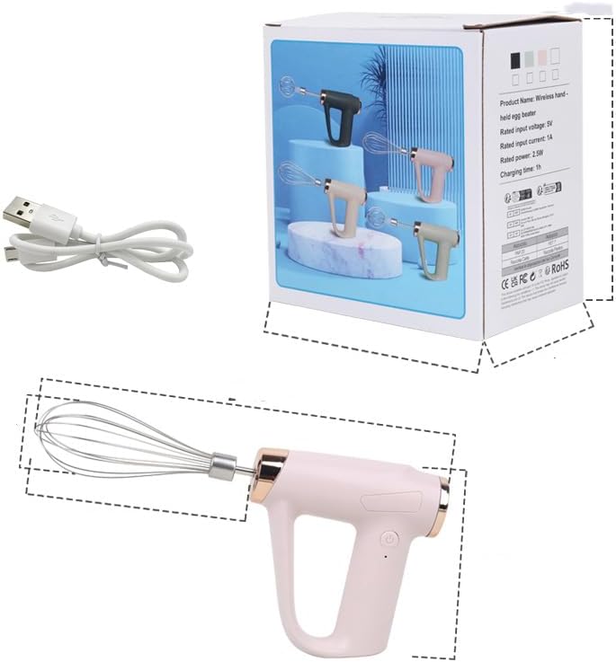 Wireless Electric Whisk 2024 New Automatic Egg Whisk Rotary Whisk
