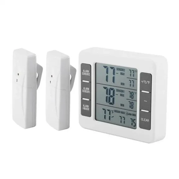 Wireless Electronic Accurate Indoor Outdoor Dual Temperature Thermometer Readings Convenient Wireless Easy-to-use Thermometer