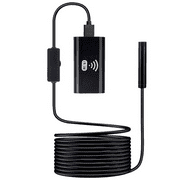 Wireless Endoscope, WiFi Borescope Inspection Camera 2.0 Megapixels HD Waterproof Snake Camera Pipe Drain-5M