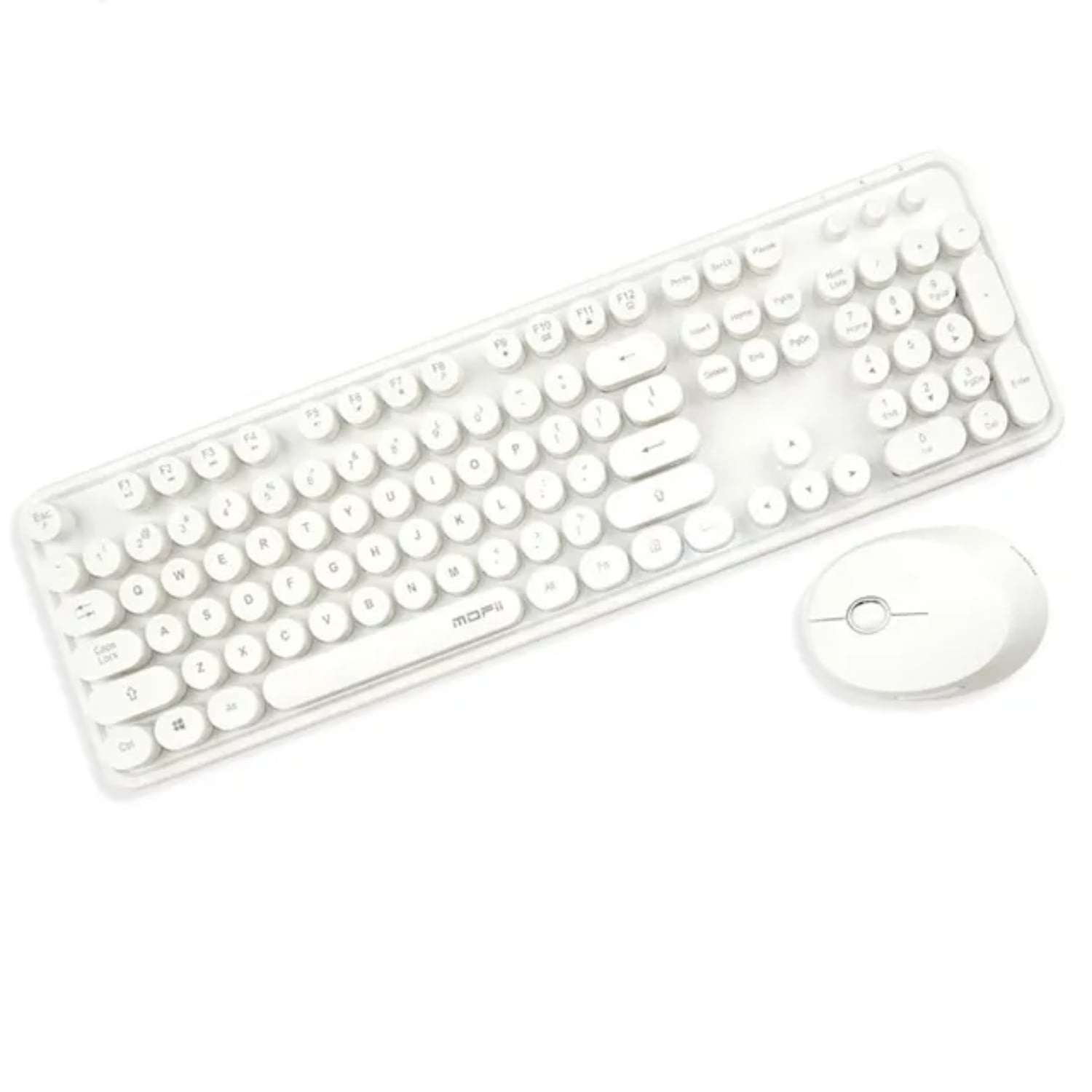 Wireless Ergonomic Keyboard and Mouse Combo with 104 Keys USB Wireless