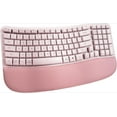 thumbnail image 1 of Wireless Ergonomic Keyboard with Cushioned Palm Rest, 2.4GHz Ergo Cordless USB Computer Keyboard, Comfortable Natural Typing, 1 of 5