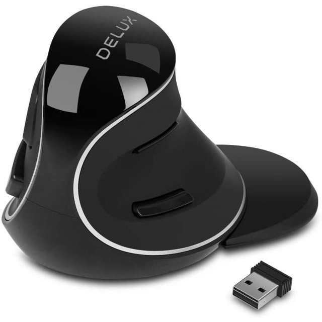 Wireless Ergonomic Vertical Mouse 2.4G with USB Receiver, Silent