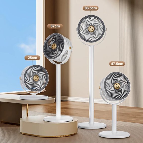 Wireless Fan Height Adjustable Outdoor Travel Camping Long Endurance USB Charging Portable Student Dormitory High Wind Power