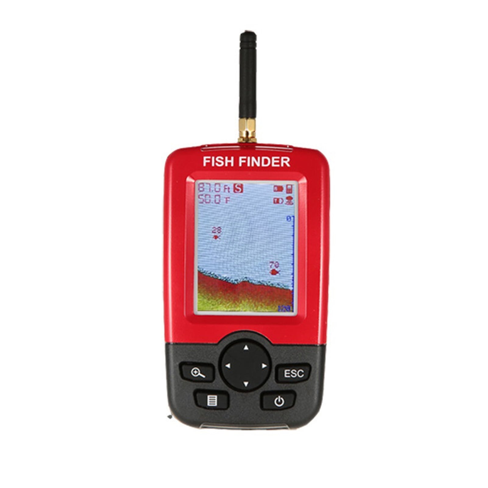 Wireless Fish Finder 20-level Sonar Sensor Transducer Fishfinder LCD Fish Alarm Depth Locator With Backlight For Pesca ,Cool Gifts for Fishing