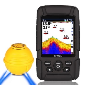 Wireless Fish Finder Color Screen Sonar Fish Detector ,Easy to Operate