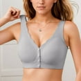 thumbnail image 1 of Wireless Front Close Support Bras For Older Women Lift No Underwire Comfortable Seamless Padded Bra No Underwire Sports Brawls for Women Strapless Bra for plus Size Women Womens Bra Push up Womens, 1 of 3