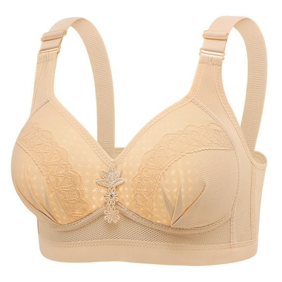 Wireless Front Closure Bra for Women Comfortable Breathable Seamless Lift Support Everyday Wear