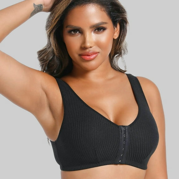 Wireless Front Closure Bras for Women,Women's Sports Bra,High Support Comfort Wirefree Bras