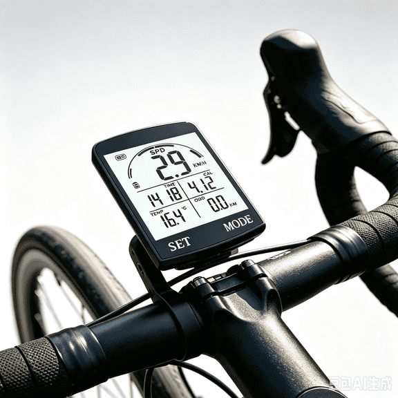 Wireless GPS Bike Computer, 3.4'' Screen Auto Start/Stop Custom Data 20H Waterproof Bicycle Computer
