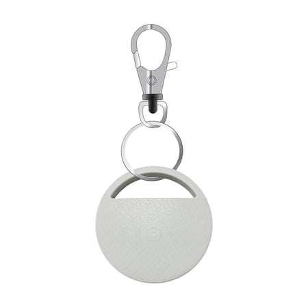 Wireless GPS Tracker BT Smart Tracker for Pets/Keys/Bags APP Control Item Locator BT Selfie Shutter Two-way Notification, White