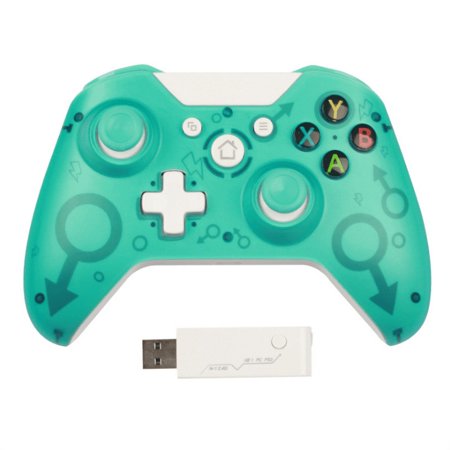 Wireless Game Controller, 2.4GHz Bluetooth Gamepad For xBox One/PC/Windows 10 8(Green)