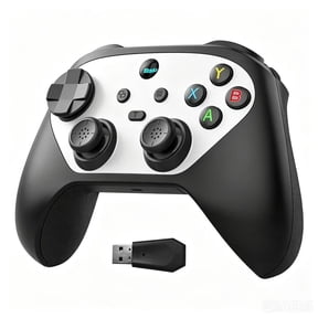 Wireless Game Controller,Bluetooth PC Cotroller Compatible with PC,Android/IOS,Mac,Switch,Steam,with Hall Joystick Trigger,Black