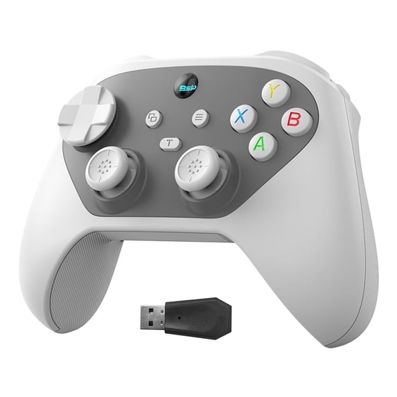 KoraiTect Wireless Controller Compatible with PC,Android/iOS,Mac,Switch,Steam,PC Cotroller with Hall Joystick Trigger,Gray