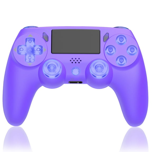 Wireless Game Controller Compatible with PS4/Slim/Pro with Upgraded Joystick - Purple