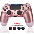 thumbnail image 1 of Wireless Game Controller Compatible with PS4/ Slim/Pro with Upgraded Joystick - Rose, 1 of 5