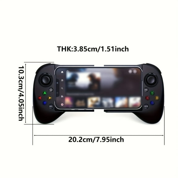 Wireless Game Controller Designed for Iphone, , And Steam Mobile Devices, Featuring a Telescopic Joystick for PC Gaming