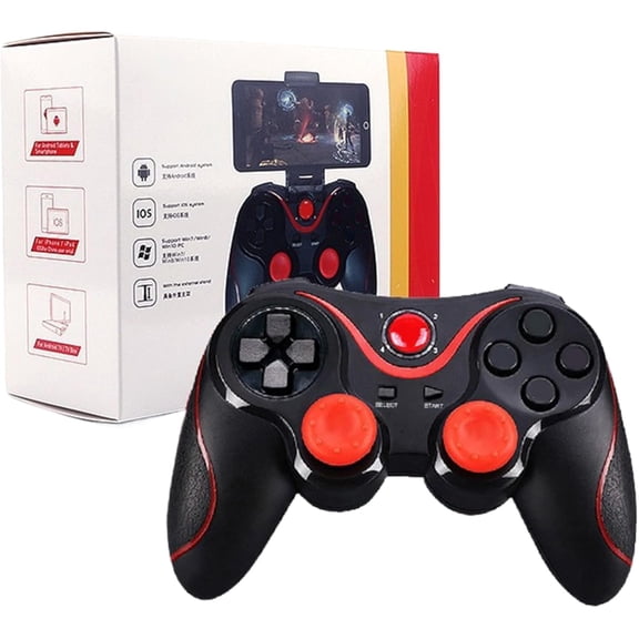 Wireless Game Controller, Ergonomic Hand Grip With Comfortable Design, Wired And Wireless Mode Gamepad, Responsive Buttons With Smooth Joysticks, Accessory For Home Dorm Adults Friends