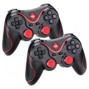 Wireless Game Controller Joystick Bluetooth Gamepad Compatible with Android & iOS Smartphones, TV Boxes, Tablet, PC - 2 Packs