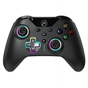 Wireless Game Controller with LED Lighting Compatible with Xbox One S/X, Xbox Series S/X Gaming Gamepad, Remote Joypad with 2.4G Wireless Adapter Perfect for FPS Games,The best gift for friends and fa