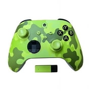 Wireless Game Controller for Xbox One Series X/S Console Joysticks with 2.4G Adapter Receiver for Windows PC Gamepad, Camouflage Green