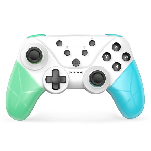 Wireless Game Controller with NFC Function for Nintendo Switch - Replacement PRO Gamepad-Blue Green