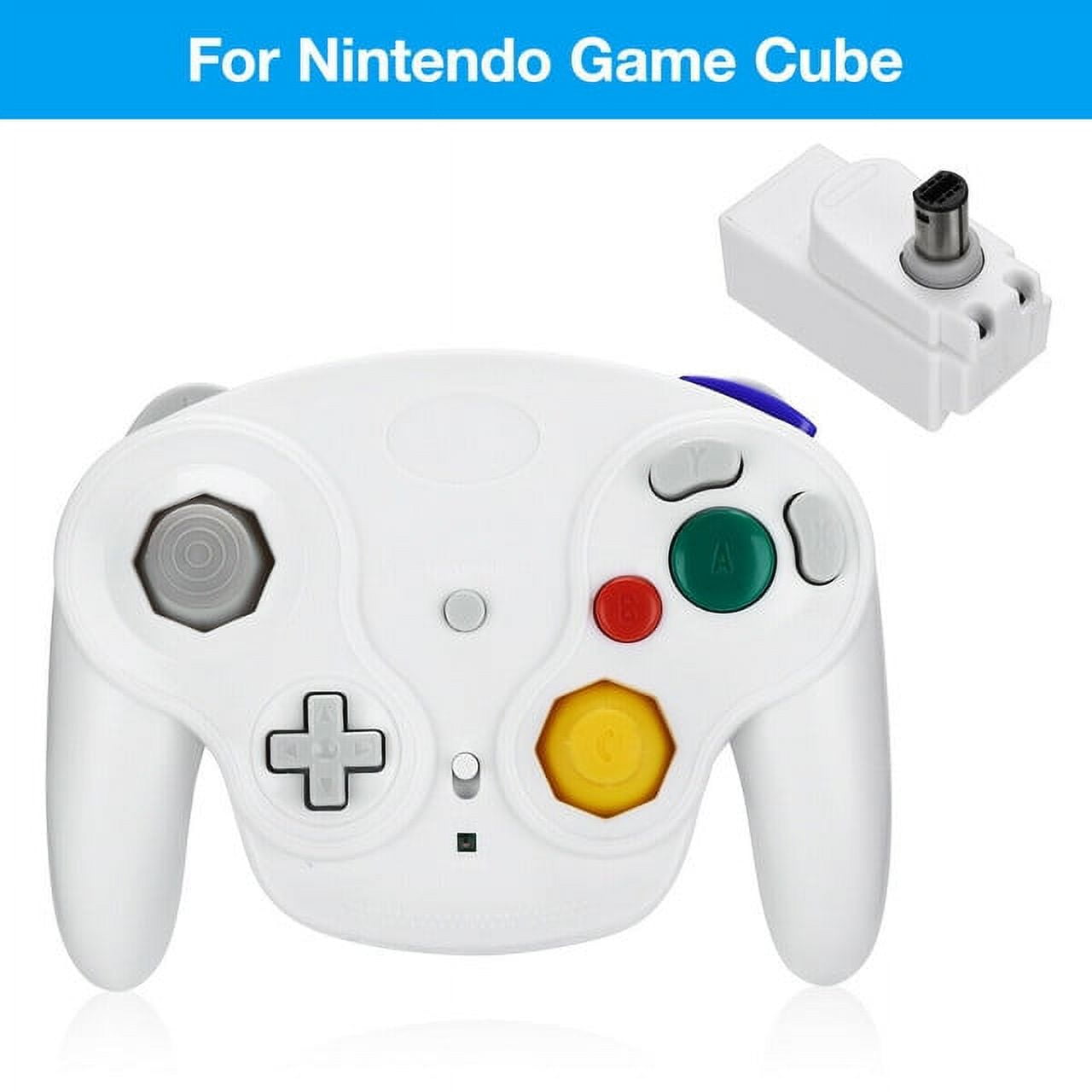 Wireless Gamecube Controller Wavebird Style w/ Adapter for Nintendo NGC