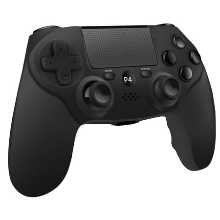 Wireless Gamepad Compatible with PS-4/Pro/Slim/PC with Motion Motors and Audio Function, Mini LED Indicator, USB Cable and Anti-Slip