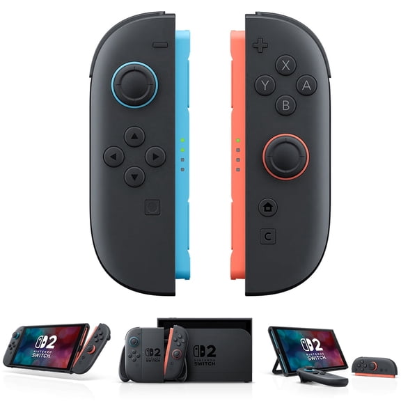 Wireless Gamepad Left & Right Game Controller For Nintendo Switch 2 Joy-Con 2-Pair Blue-Red