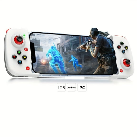 Wireless Gamepad for iPhone/Android/Steam Deck/PC/Table Mobile Phone Controller Wireless Game Controller Joystick Telescopic Gamepad COD Mobile Diablo Immortal - Directly Play, Gaming Accessory