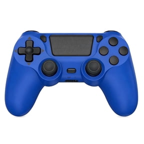 Wireless Gaming Controller Compatible with P4/Slim/Pro/PC, Game Controller with Dual Motor/6-Axis Gyro/Touch Pad - Blue
