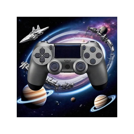 Wireless Gaming Controller For P- 4, S-4 Pro, S-4 Slim, P-3 & PC, With Vibration And Ergonomic Design