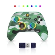 Wireless Gaming Controller for PC and Steam, Hall Effect Joysticks, Dual-Mode Gamepad, Black