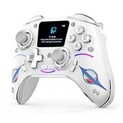 Wireless Gaming Controller with Charging Dock, Hall Effect Gamepad for PC/Switch/Switch 2/Ios/Android, Rgb Lighting and Macro Buttons