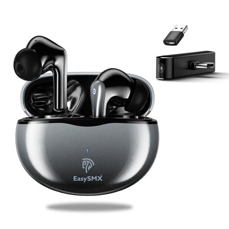 Wireless Gaming Earbuds with Mic Touch Control, VR Bluetooth Gaming Headset with Dual Mode Connection for PS4/PS5 Switch Steam Laptop PC,in-Ear & Light-Weight 0.13lb,Hi-Fi Stereo,Waterproof Earbud