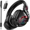 thumbnail image 1 of Wireless Gaming Headset, 2.4GHz Wireless Gaming Headphones with Detachable Noise Canceling Mic, 7.1 Surround Sound, 30Hr Battery Gamer headset for PS5, PS4, PC, Switch, Laptop, 1 of 9