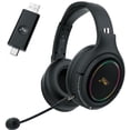 thumbnail image 1 of Wireless Gaming Headset,HopePow 1000mAh PC Gaming Headset with Mic for PS5 PS4 Switch with Bluetooth+2.4 GHz+USB Gaming Headphones with Noise Canceling Microphone,3.5mm Wired for Xbox Series, 1 of 8