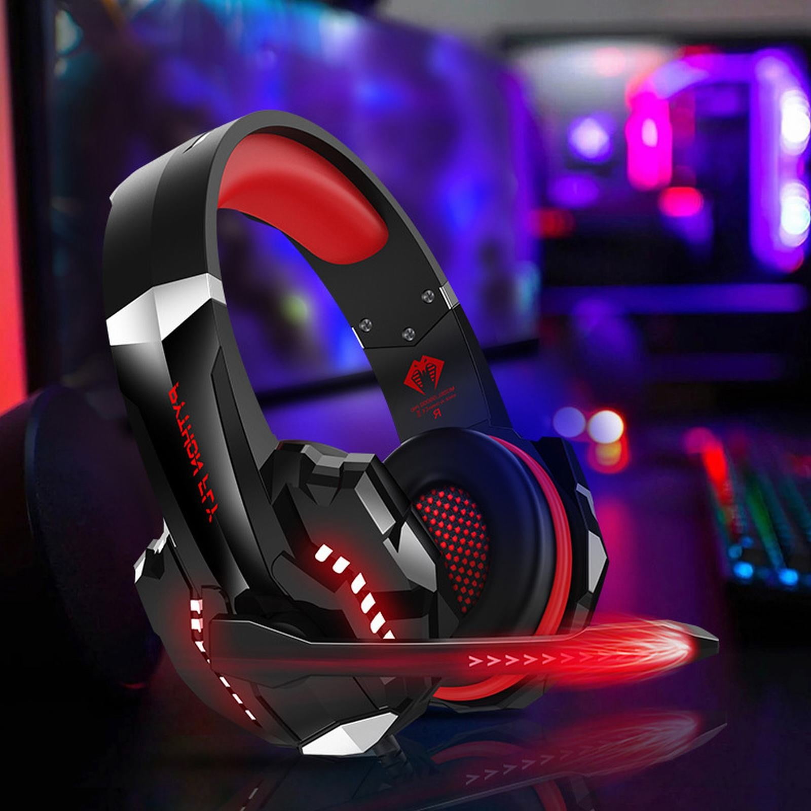 Wireless Gaming Headset No Microphone Colored Breathing Lights With