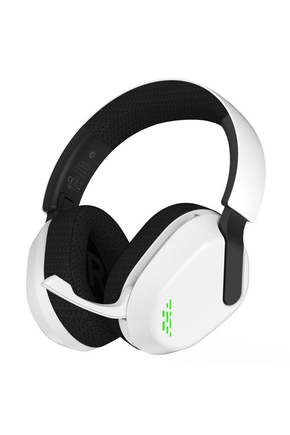 Wireless Gaming Headset for Xbox One,Xbox Series X|S, PS4, PS5,PC, Mac, Switch,Bluetooth 5.4,Xbox Headset with Noise Canceling Mic,Over Ear Gaming Headphone,3D Surround Sound,White