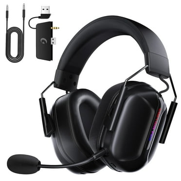 Wireless Gaming Headset for Xbox One,Xbox Series X|S, PS4, PS5,PC,  Mac, Switch,Bluetooth 5.3,2.4GHz USB Over Ear Gaming Headphone,Xbox Headsets with Detachable Noise Canceling Mic,Stereo Sound,Black