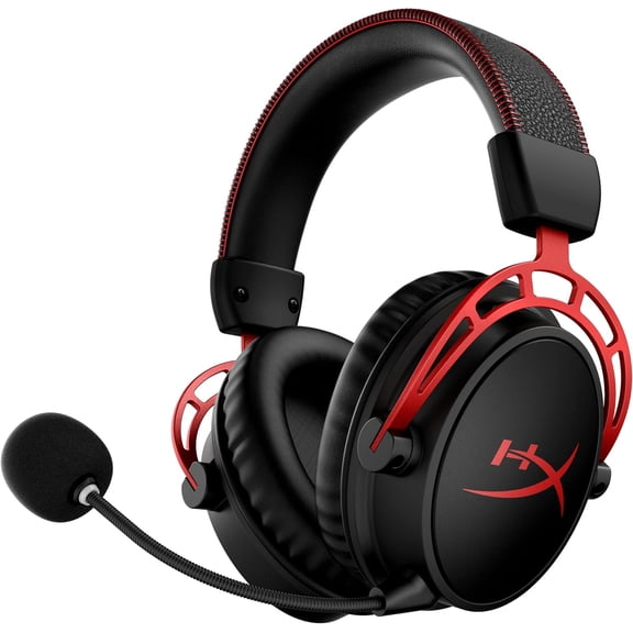 Wireless Gaming Headset for PC, 300-Hour Battery Life, Spatial Audio, Memory Foam Ear Cushions, Detachable Noise-Canceling Mic, Aluminum Frame