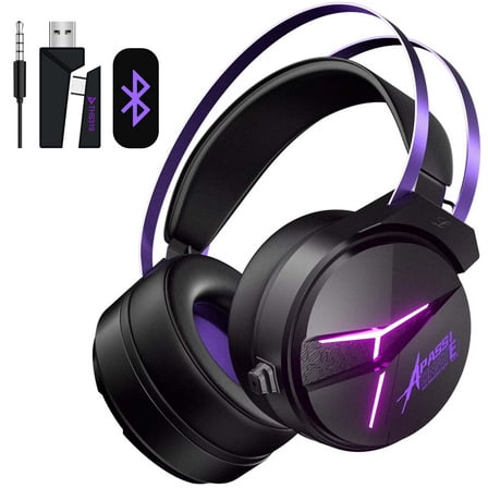 Wireless Gaming Headset for PS5/PS4/Nintendo Switch/PC - 2.4GHz & Bluetooth 5.3 Gaming Headphone with Noise-Canceling Mic & 7.1 Surround Sound