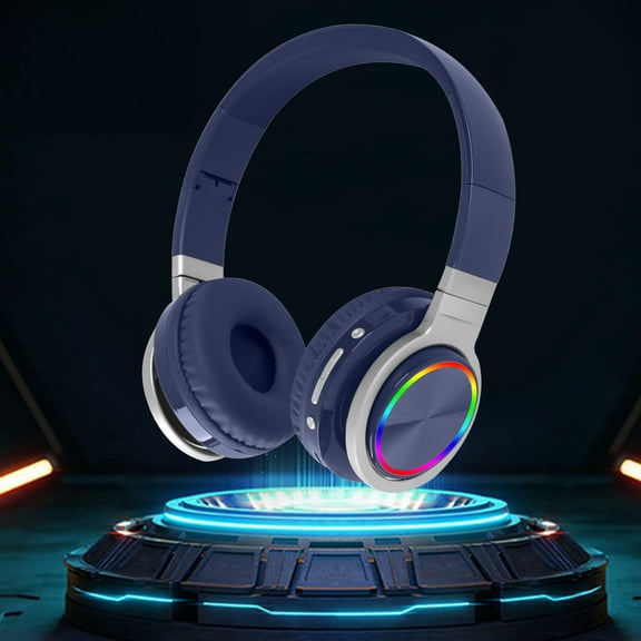 Wireless Gaming Headset with 5.0 Bluetooth/Wired for PS4, PS5, PC, Switch, Mac, Gaming Headphones, IPX4 Waterproofs, Cool RGB