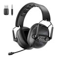 thumbnail image 1 of Wireless Gaming Headsets with Microphone for PS5/PS4/PC/Switch,Bluetooth/2.4G/Wired Headphones with Microphone Detachable Noise-Canceling,Stereo Sound,Light,Foldable,Portable,Black, 1 of 8