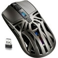 thumbnail image 1 of Wireless Gaming Mouse, 10000 DPI, Tri-Mode 2.4GHz/Bluetooth/Wired Mouse, 6 Buttons, Digital Display, Silent Mice, Rechargeable, Customizable Macro and RGB Backlight for PC/Mac/Laptop (Black), 1 of 16