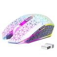 thumbnail image 1 of Wireless Gaming Mouse,2.4G & Bluetooth 5.2 Dual Mode Wireless Portable Rechargeable Gaming Mice for PC/PS5/Mac/Compute/Laptop/Tablet,White, 1 of 7