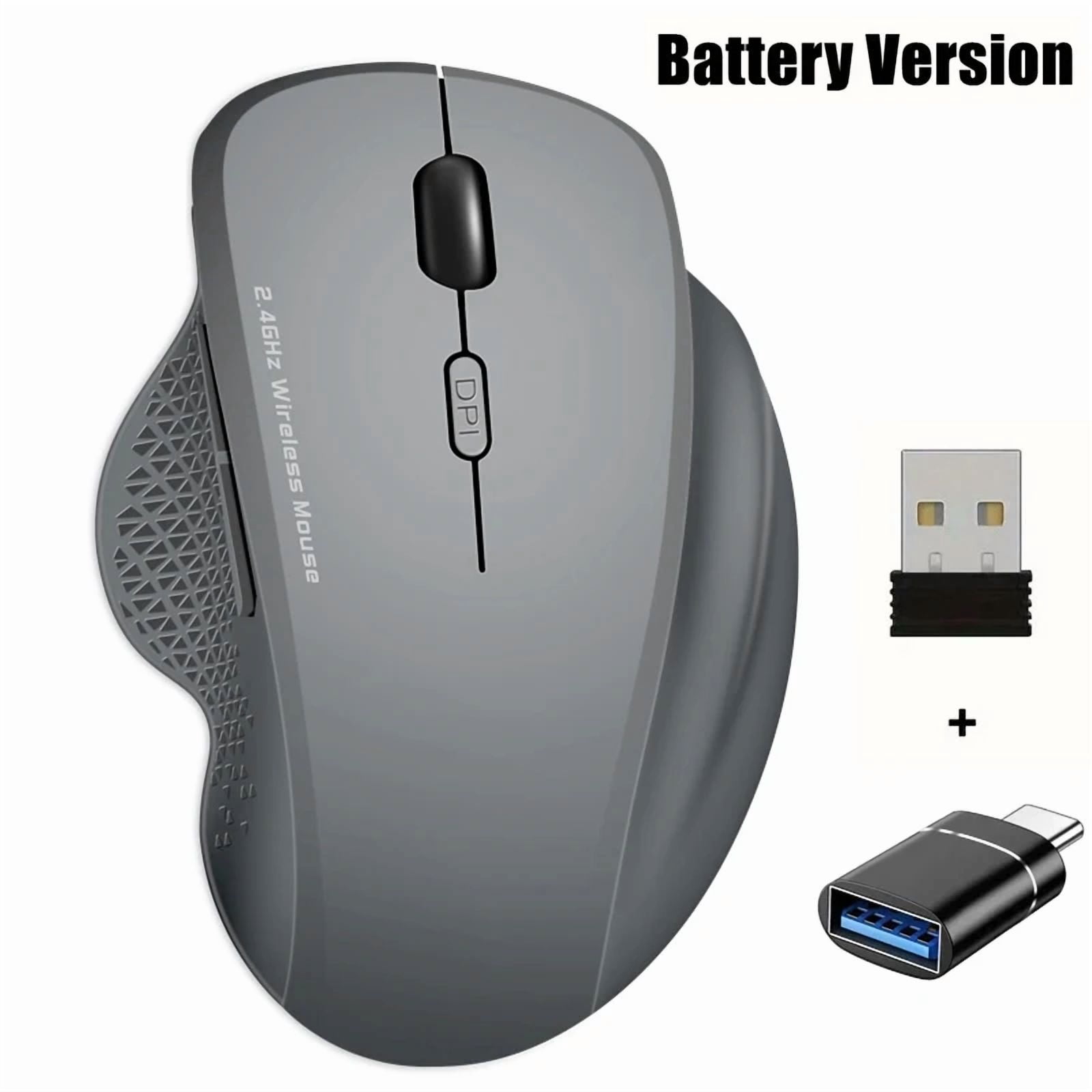 Wireless Gaming Mouse 2.4G Ergonomic Cordless Mouse with USB Receiver Computer Mouse with 6 Buttons for Laptop PC Computer